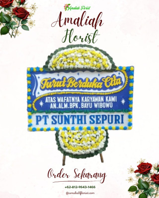 Papan Bunga Duka di Pasar Sungai Penuh